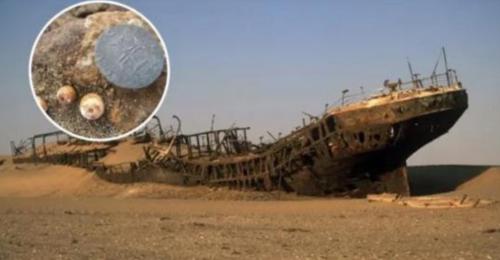 Phát hiện con tàu cổ huyền thoại chứa đầy tiền vàng trong sa mạc Namibia.