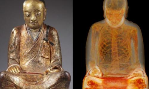 Phát hiện bí mật kinh ngạc bên trong tượng Phật 1.000 năm tuổi.