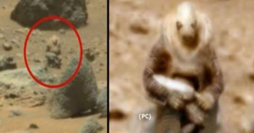 NASA chụp được một người ngoài hành tinh được trang bị vũ khí trên sao Hỏa?.