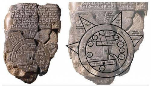 Đây là bản đồ cổ nhất thế giới được biết đến, được sản xuất tại Babylon khoảng 2.600 năm trước