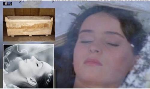 Chiếc quan tài này có niên đại 800 triệu năm: công chúa trong quan tài, da vẫn hồng hào và chỉ như đang ngủ