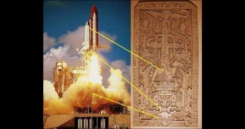 Tàu vũ trụ và phi hành gia trong cổ vật? Sự thật gây sốc