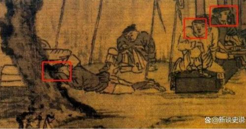 Phóng to 100 lần bức tranh cổ, cư dân mạng ngỡ ngàng: Hai người đàn ông đang làm gì dưới gốc cây vậy?