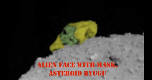 Khuôn mặt người ngoài hành tinh được tìm thấy trên tiểu hành tinh Ryugu bằng thăm dò Nhật Bản